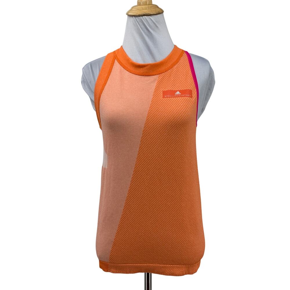 Adidas Stella McCartney Tank Top Womens M Medium Orangeade Tangerine Barricade
